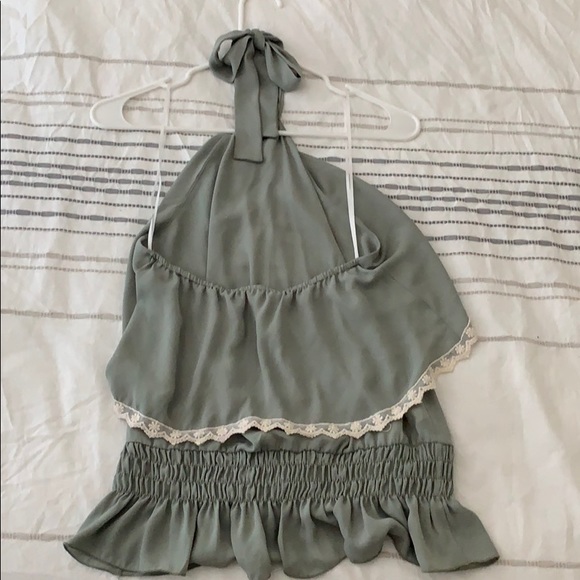 Green halter top - Picture 3 of 3